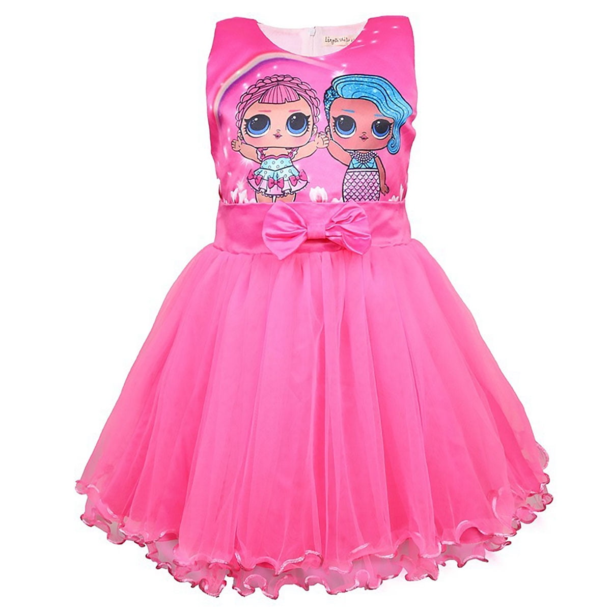 HAWEE Little Girls Cartoon Princess Costume Birthday Party Dress Sleeveless Casual  Dress up for 3-8 Years Old - Walmart.com